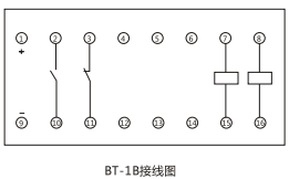 BT-1B/120同步檢查繼電器內(nèi)部接線及外引接線圖 BT-1B/120同步檢查繼電器內(nèi)部接線及外引接線圖