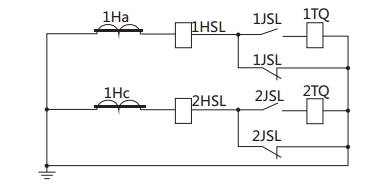 JSL-16繼電器構(gòu)成的去分流操作機(jī)構(gòu)的保護(hù)原理圖 JSL-16繼電器構(gòu)成的去分流操作機(jī)構(gòu)的保護(hù)原理圖