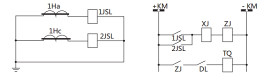 JSL-16繼電器構(gòu)成的二相式定時(shí)限保護(hù)的原理圖 JSL-16繼電器構(gòu)成的二相式定時(shí)限保護(hù)的原理圖